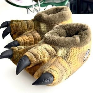 Jurassic World Dino Slippers - Olive Green sz6